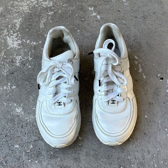 CHANEL Shoes - Chanel leather trainers